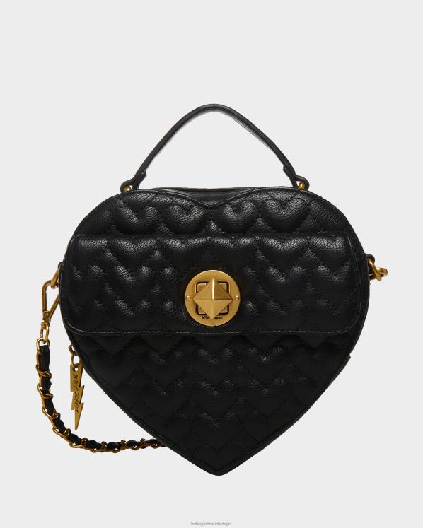 ah benim kalp çaprazım siyah N26HX257 kadınlar Betsey Johnson Aksesuarlar