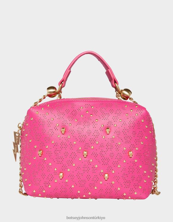 durum kafatası crossbody pembe N26HX240 kadınlar Betsey Johnson Aksesuarlar