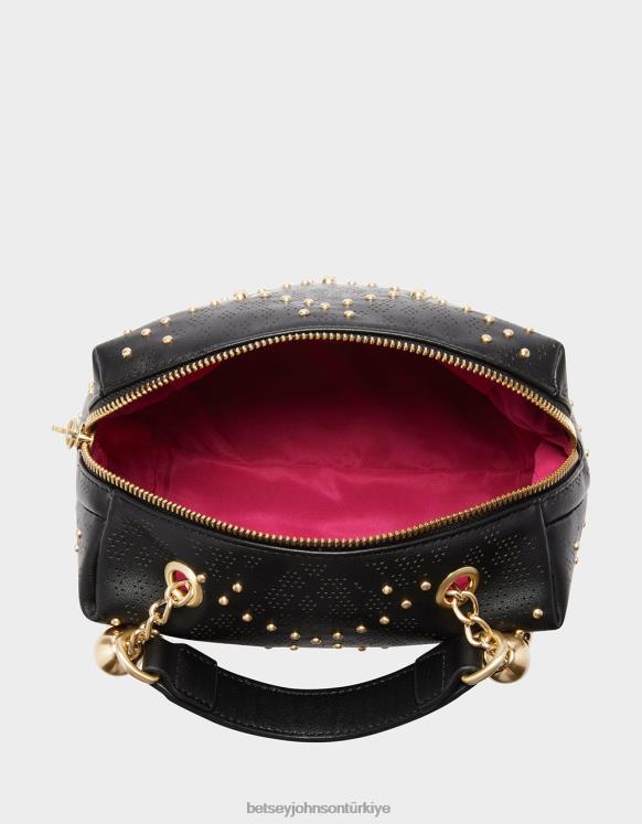 durum kafatası crossbody siyah N26HX235 kadınlar Betsey Johnson Aksesuarlar