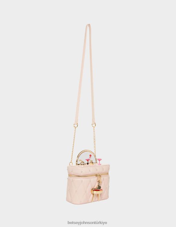 kiç ayna ayna makyaj masası crossbody kızarmak N26HX217 kadınlar Betsey Johnson Aksesuarlar