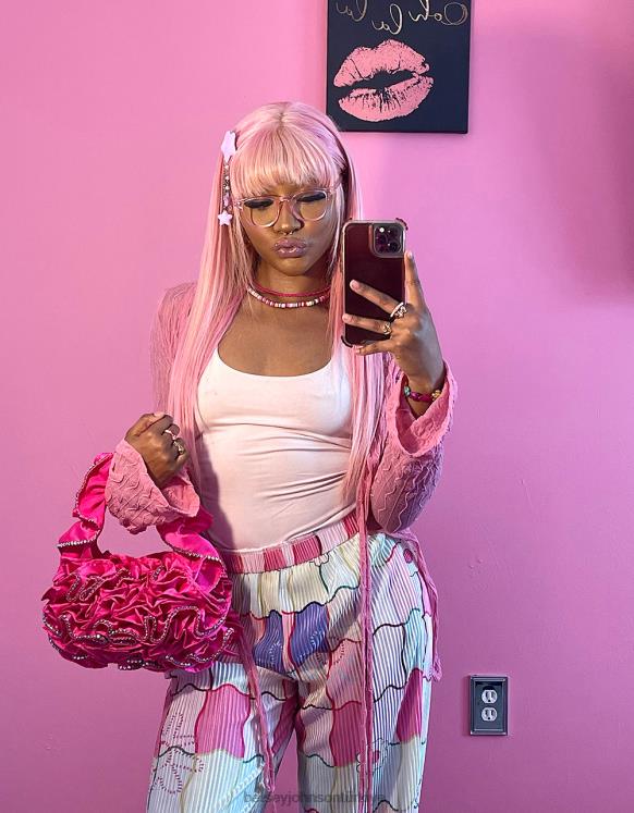 tüm çanta fırfır pembe N26HX201 kadınlar Betsey Johnson Aksesuarlar