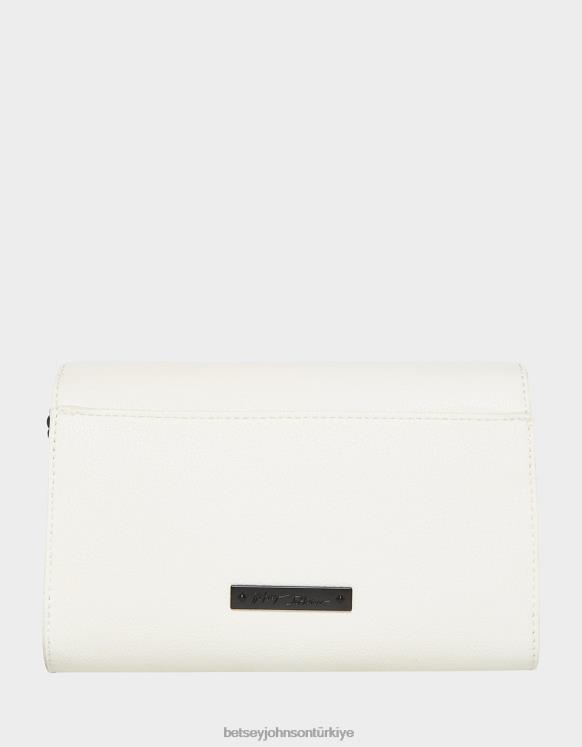 xo kafatası crossbody beyaz N26HX245 kadınlar Betsey Johnson Aksesuarlar