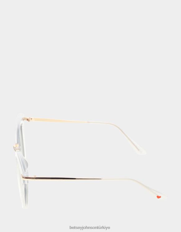 ayrıntılarda güneş gözlüğü beyaz N26HX380 kadınlar Betsey Johnson Aksesuarlar