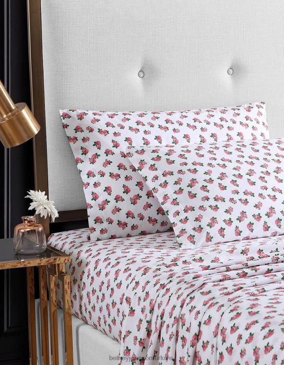 minik pembe güller kraliçe çarşaf seti çok N26HX401 üniseks Betsey Johnson Aksesuarlar