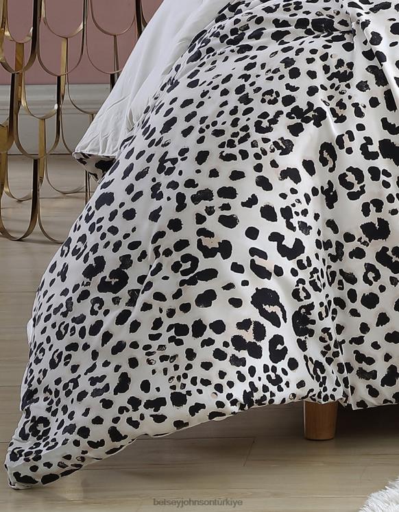 tam kraliçe yorgan seti su leopar N26HX404 üniseks Betsey Johnson Aksesuarlar