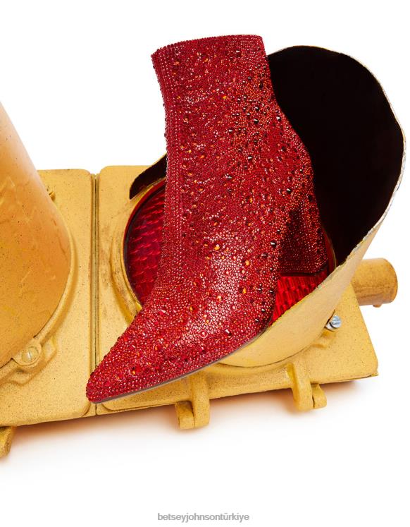 cady kırmızı N26HX21 kadınlar Betsey Johnson ayakkabı