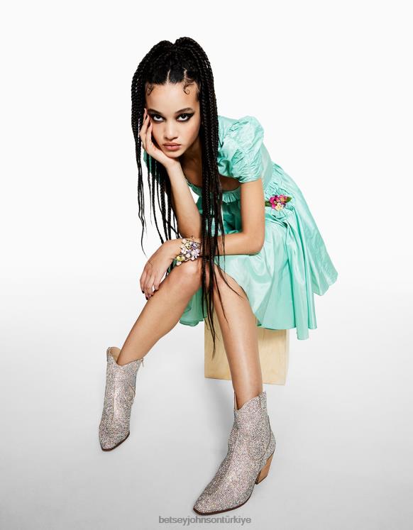 diva rhinestones N26HX6 kadınlar Betsey Johnson ayakkabı