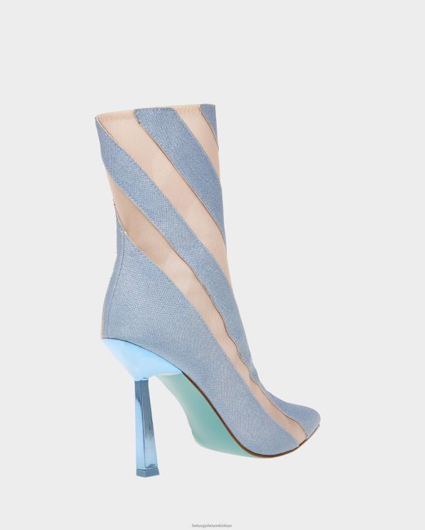 kaşar mavi N26HX165 kadınlar Betsey Johnson ayakkabı