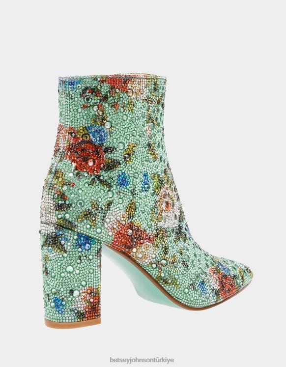 kadıf yeşil çoklu N26HX91 kadınlar Betsey Johnson ayakkabı