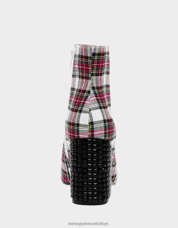 kassie kırmızı beyaz N26HX27 kadınlar Betsey Johnson ayakkabı