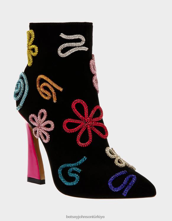 silvia siyah çok N26HX145 kadınlar Betsey Johnson ayakkabı