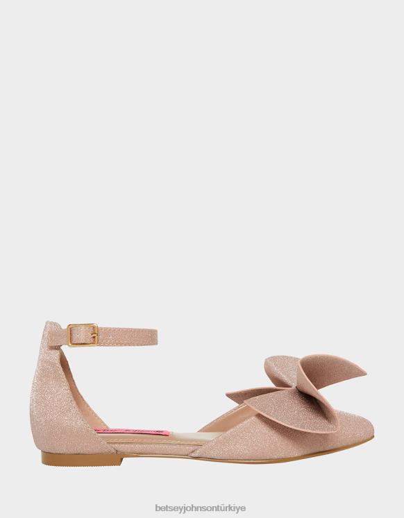 soylu Şampanya N26HX188 çocuklar Betsey Johnson ayakkabı