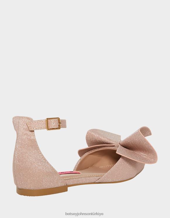 soylu Şampanya N26HX188 çocuklar Betsey Johnson ayakkabı