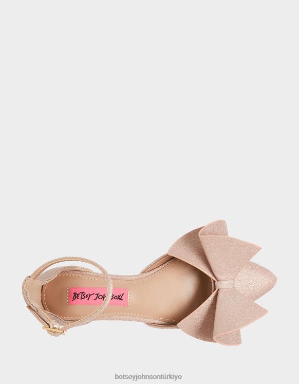 soylu Şampanya N26HX188 çocuklar Betsey Johnson ayakkabı