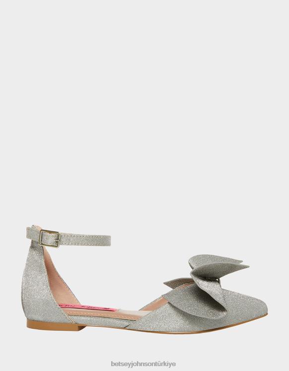 soylu gümüş N26HX32 çocuklar Betsey Johnson ayakkabı