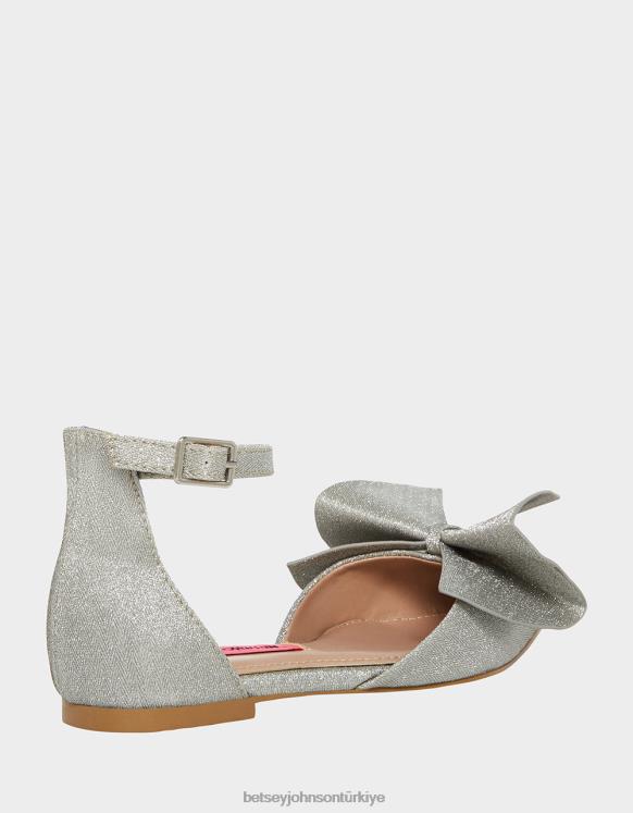 soylu gümüş N26HX32 çocuklar Betsey Johnson ayakkabı