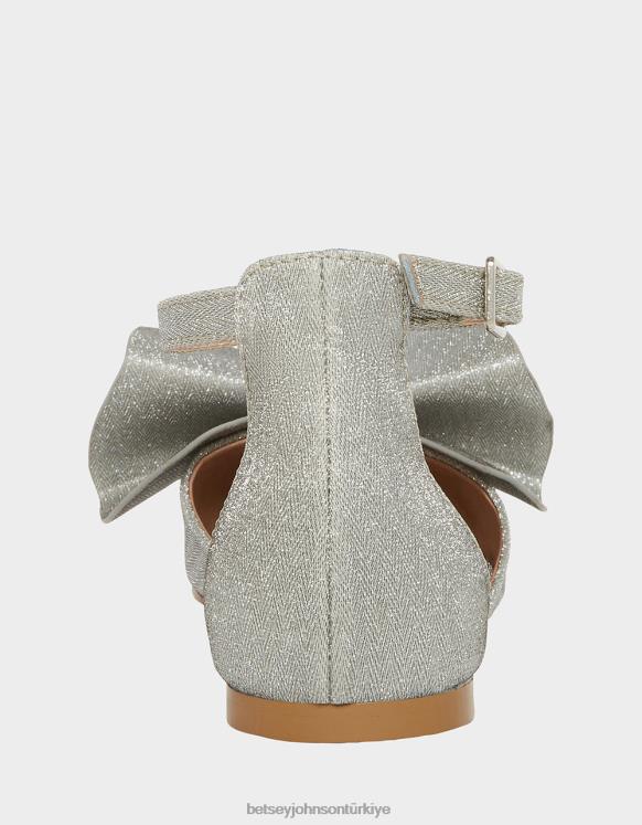 soylu gümüş N26HX32 çocuklar Betsey Johnson ayakkabı