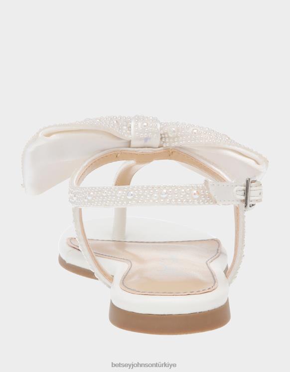 sasha fildişi N26HX186 çocuklar Betsey Johnson ayakkabı