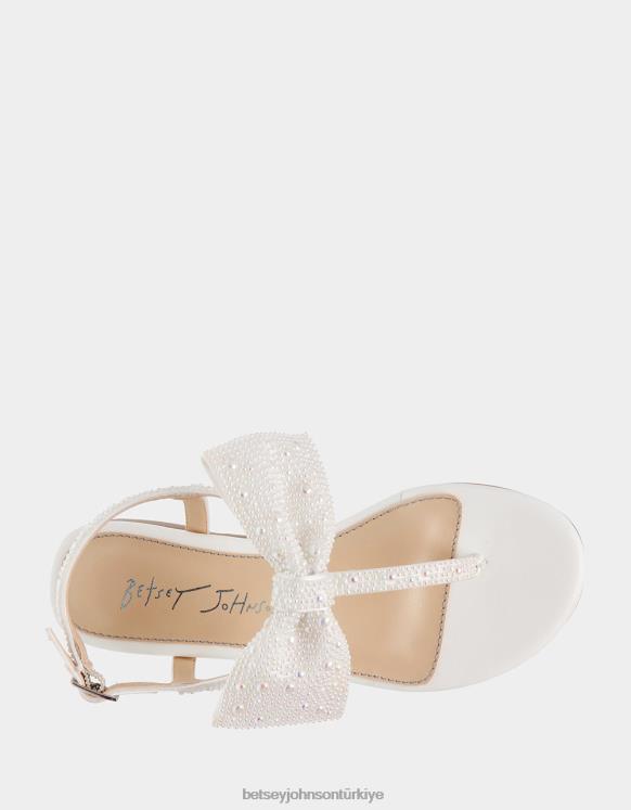 sasha fildişi N26HX186 çocuklar Betsey Johnson ayakkabı