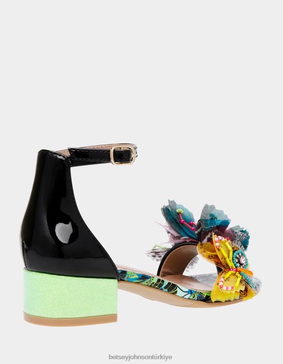 cüce siyah çok N26HX103 çocuklar Betsey Johnson ayakkabı