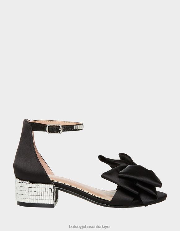 deli siyah N26HX189 çocuklar Betsey Johnson ayakkabı