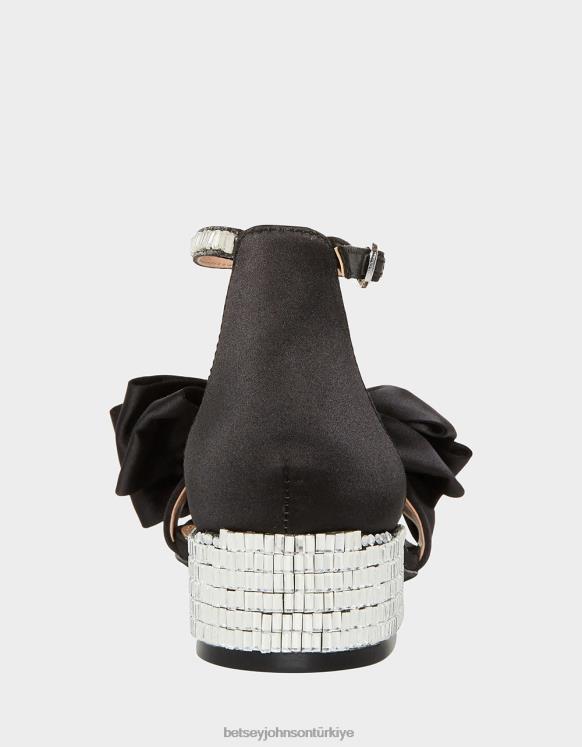 deli siyah N26HX189 çocuklar Betsey Johnson ayakkabı