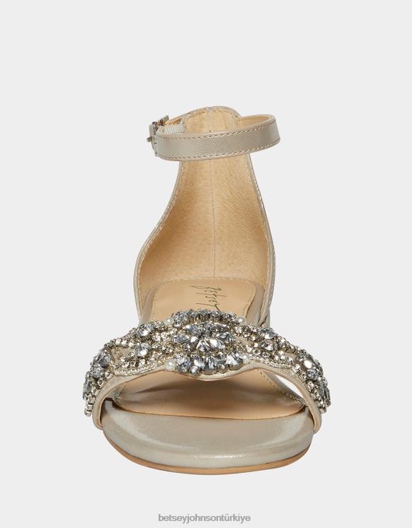 mel gümüş N26HX197 çocuklar Betsey Johnson ayakkabı