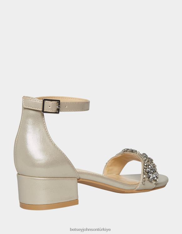 mel gümüş N26HX197 çocuklar Betsey Johnson ayakkabı