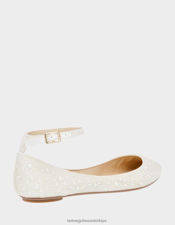 as fildişi N26HX132 kadınlar Betsey Johnson ayakkabı