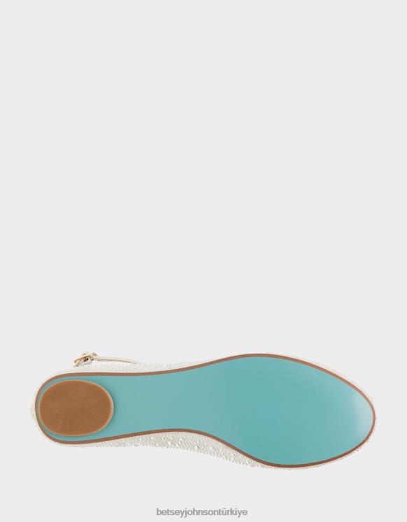 as fildişi N26HX132 kadınlar Betsey Johnson ayakkabı