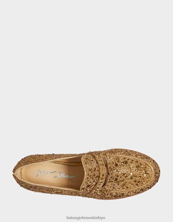 aron altın N26HX92 kadınlar Betsey Johnson ayakkabı