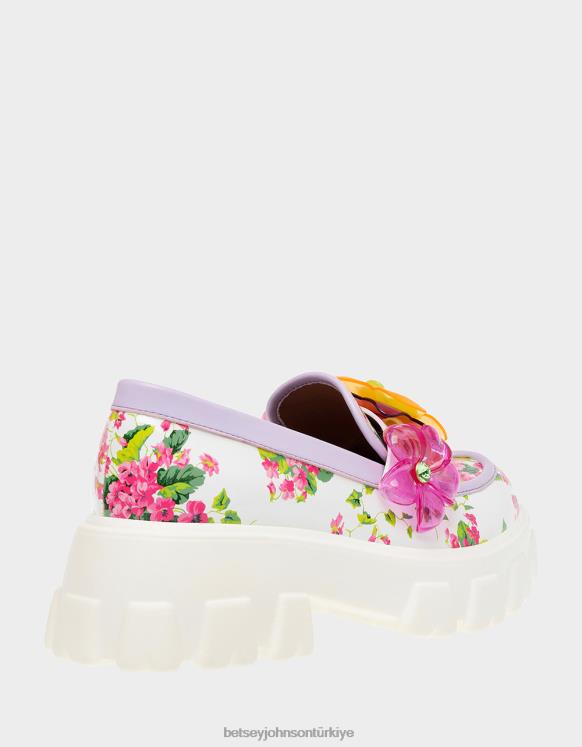 çiçekli şarap çok N26HX53 kadınlar Betsey Johnson ayakkabı