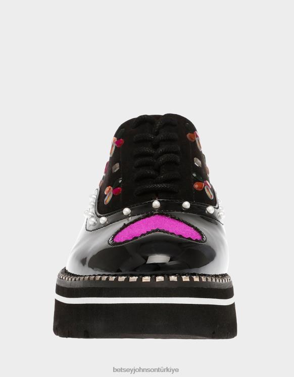 pixxy siyah çok N26HX167 kadınlar Betsey Johnson ayakkabı