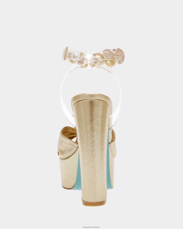 Duvarcı altın N26HX112 kadınlar Betsey Johnson ayakkabı