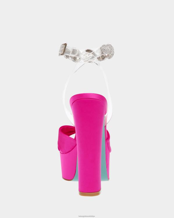 Duvarcı fuşya N26HX100 kadınlar Betsey Johnson ayakkabı