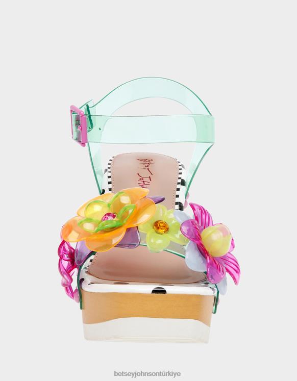Floryn deniz mavisi N26HX50 kadınlar Betsey Johnson ayakkabı