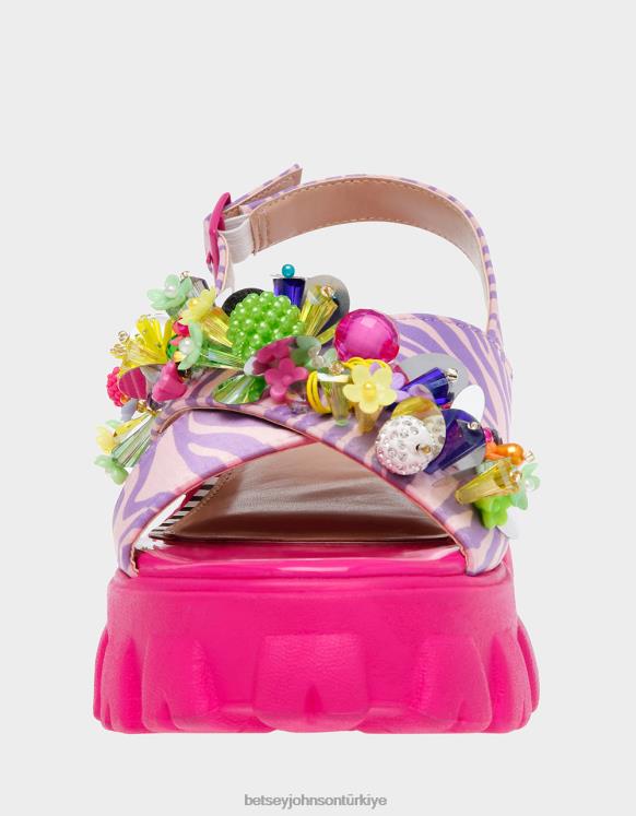 Frankee pembe çok N26HX107 kadınlar Betsey Johnson ayakkabı