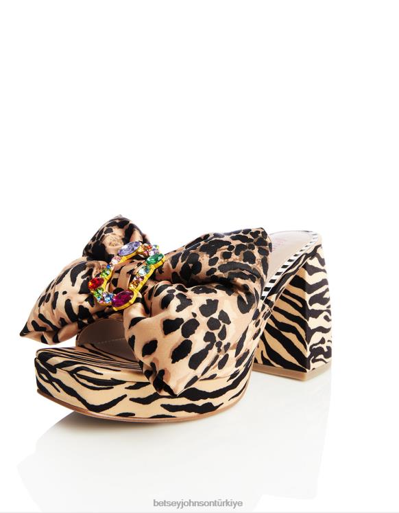 Possie leopar çok N26HX5 kadınlar Betsey Johnson ayakkabı