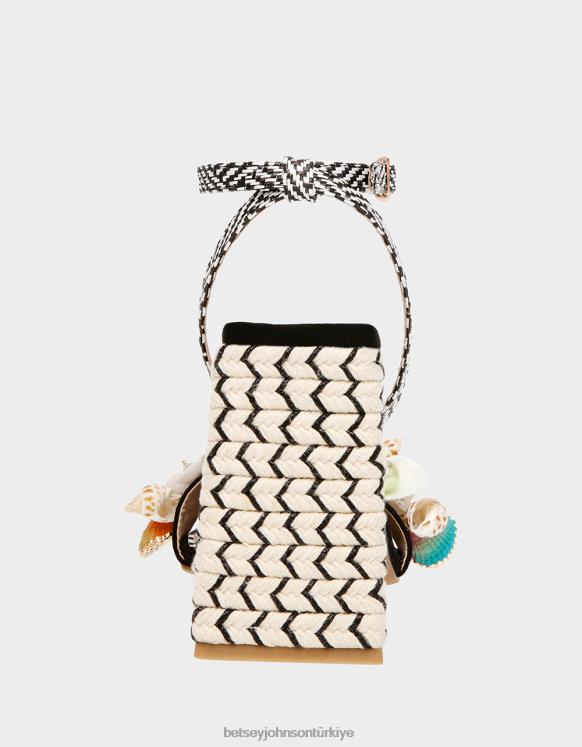 çapa siyah çok N26HX79 kadınlar Betsey Johnson ayakkabı