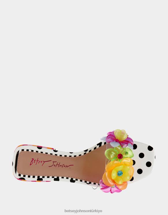 günlük siyah/polka/nokta N26HX114 kadınlar Betsey Johnson ayakkabı