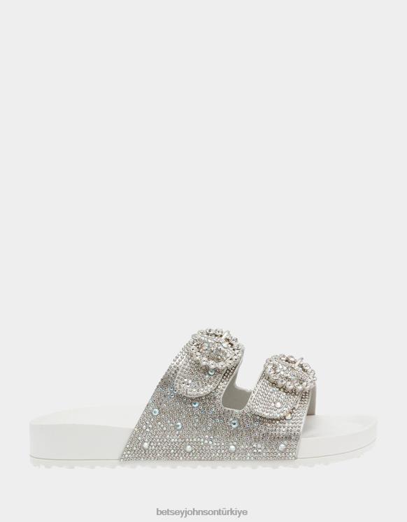 gerçek rhinestones N26HX24 kadınlar Betsey Johnson ayakkabı