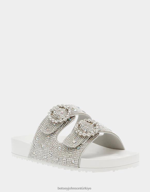 gerçek rhinestones N26HX24 kadınlar Betsey Johnson ayakkabı