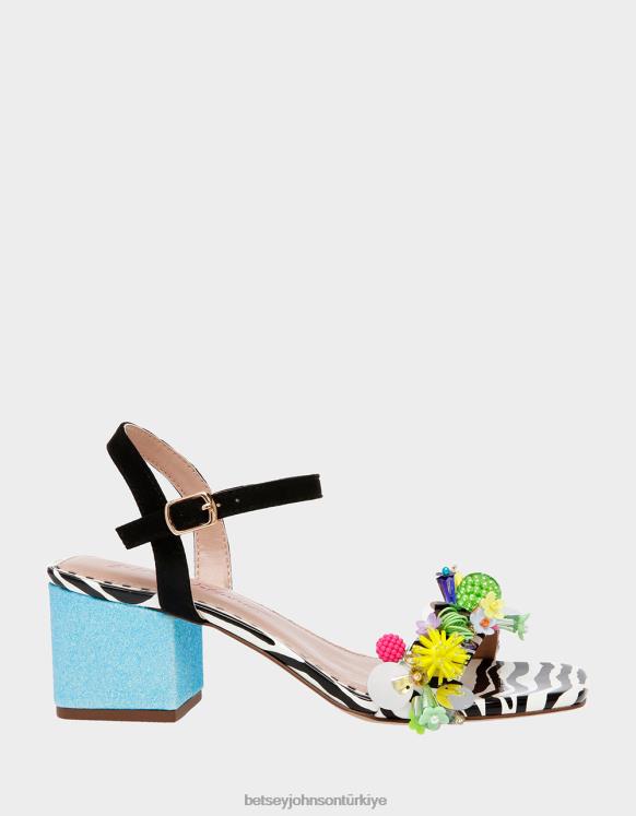 jayleene siyah çok N26HX106 kadınlar Betsey Johnson ayakkabı