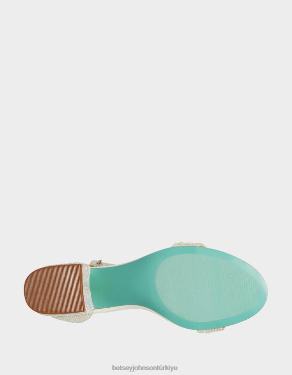 mari fildişi N26HX38 kadınlar Betsey Johnson ayakkabı