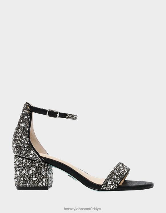 mari siyah N26HX172 kadınlar Betsey Johnson ayakkabı