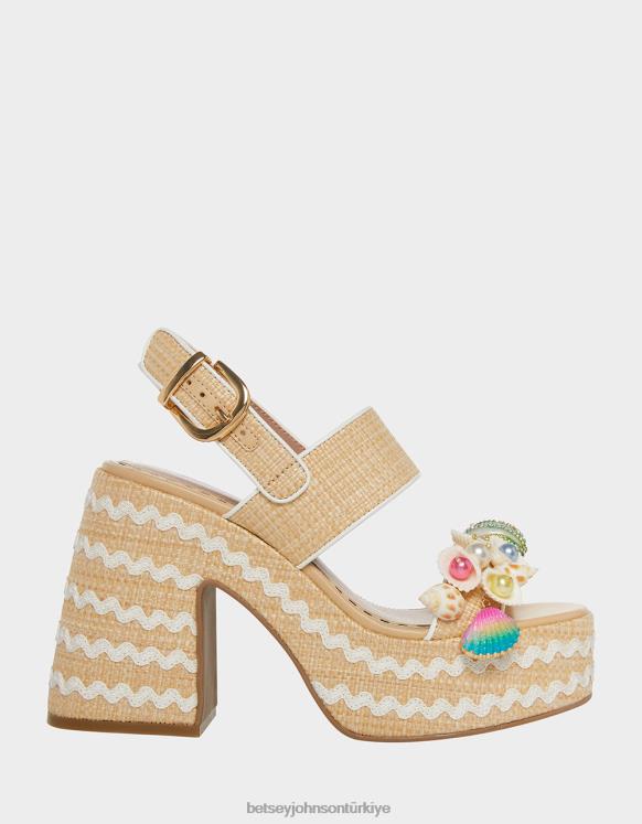 mermi doğal çoklu N26HX67 kadınlar Betsey Johnson ayakkabı