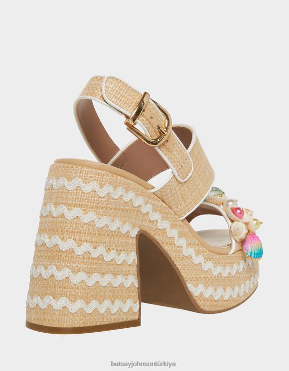 mermi doğal çoklu N26HX67 kadınlar Betsey Johnson ayakkabı