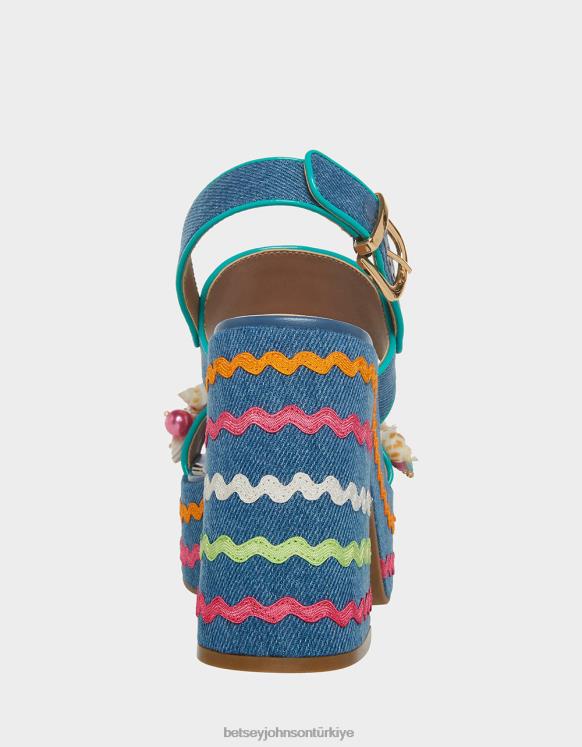 mermi kot çok N26HX88 kadınlar Betsey Johnson ayakkabı