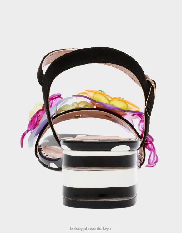 nokta siyah çok N26HX57 kadınlar Betsey Johnson ayakkabı