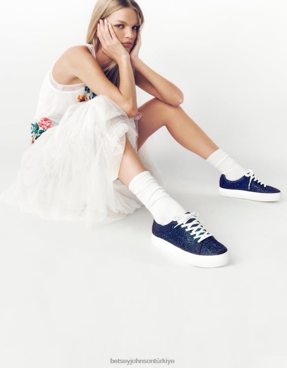 Sidny Donanma N26HX64 kadınlar Betsey Johnson ayakkabı